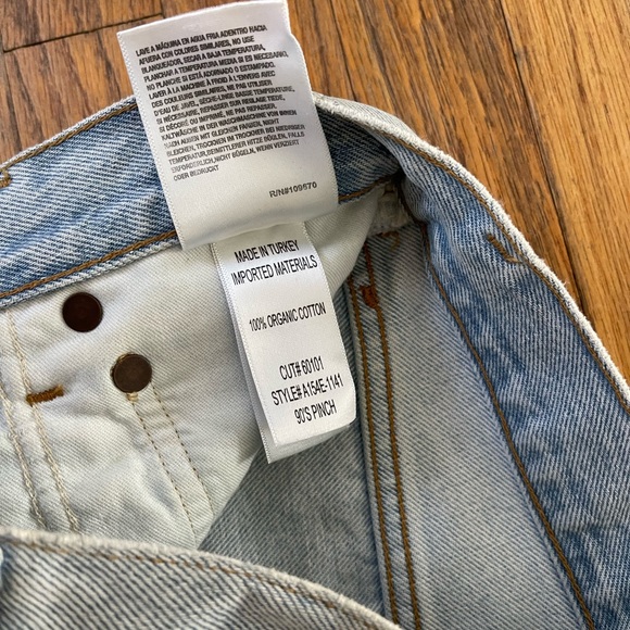 Agolde High Rise Light Blue Jeans - Picture 6 of 7